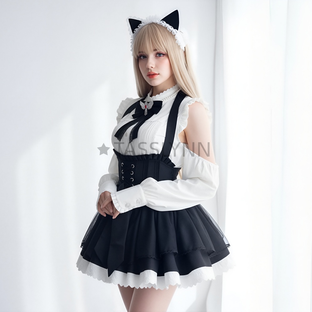 Cat Ear Nun Maid Dress Women's - Embellish Knit review and price
