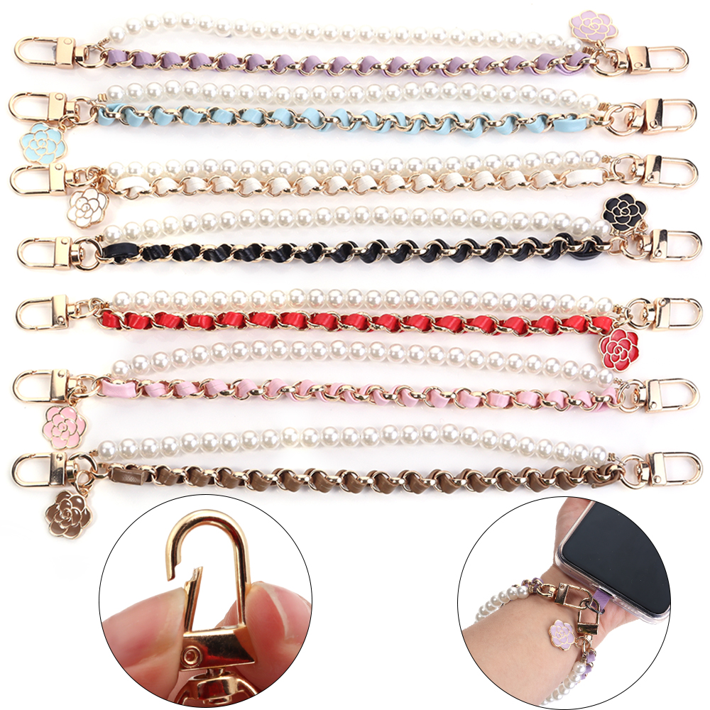 1 Strand/Lot Leather Imitation - Pearl Trim Chain review and price
