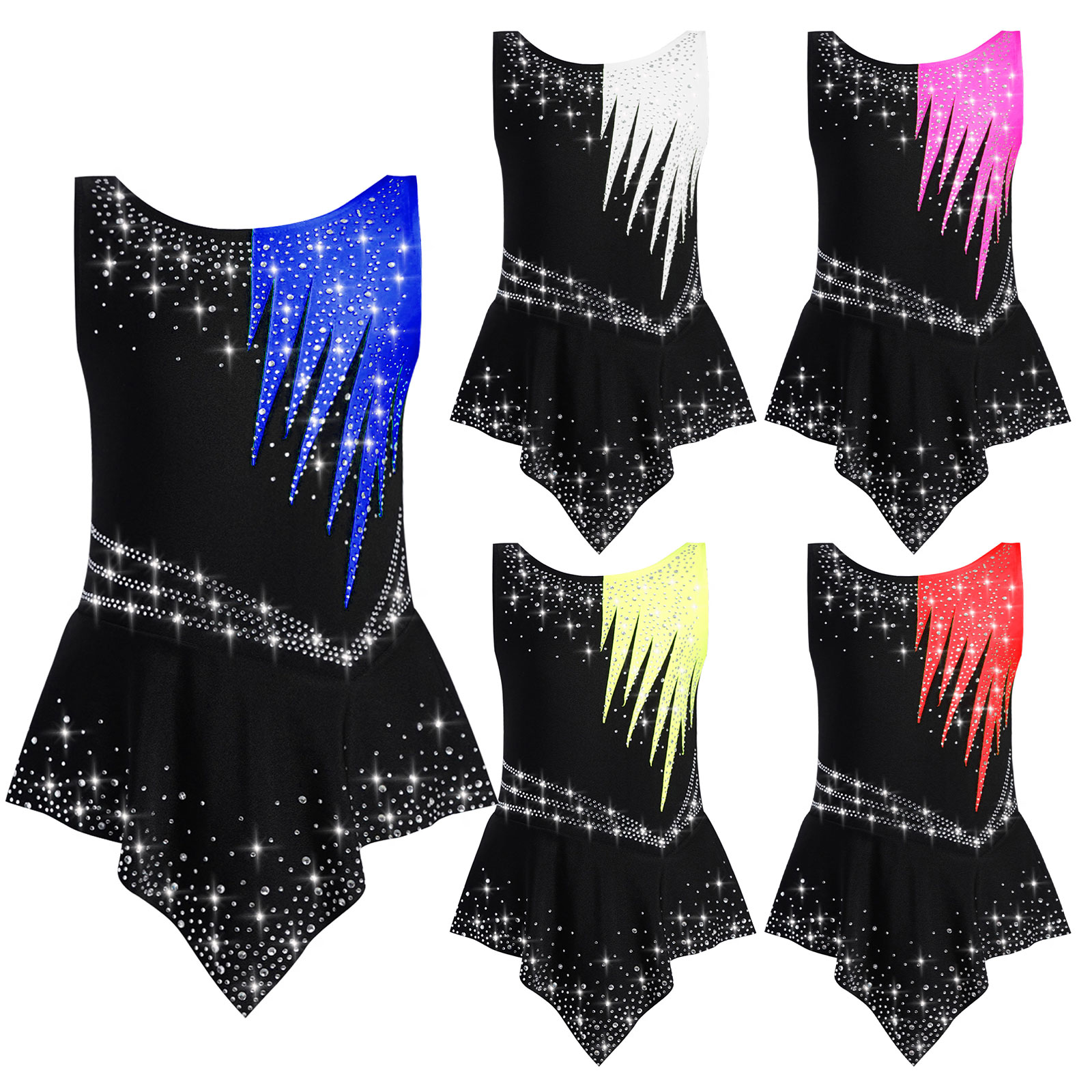 Girls Rhinestones Contrast Col - Rhinestone Banding Trim review and price