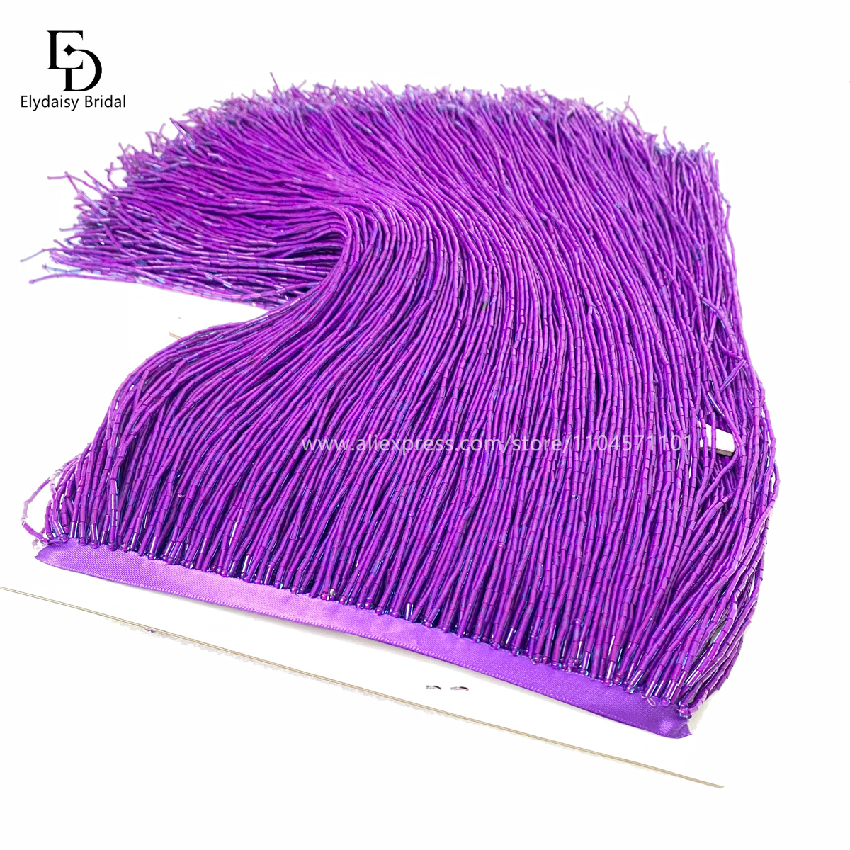 30CM Long Purple Green Black B - Fringe Ribbon Sewing review and price