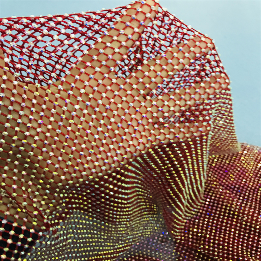 Chunky Glitter Blue Yellow Gla - Crystal Mesh Fabric review and price