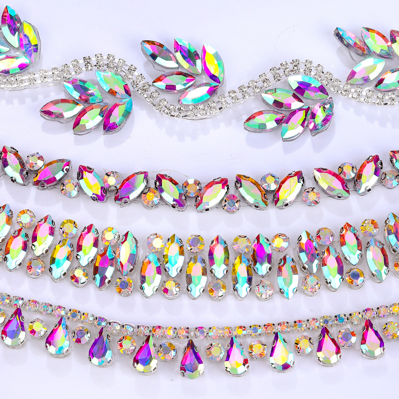 QIAO Rhinestone Trim Crystal A - Crystal Mesh Fabric review and price