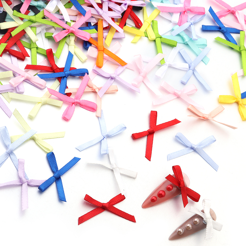 50Pcs 2.5x3cm Ribbons Mini Sat - Christmas Craft Embellishment review and price