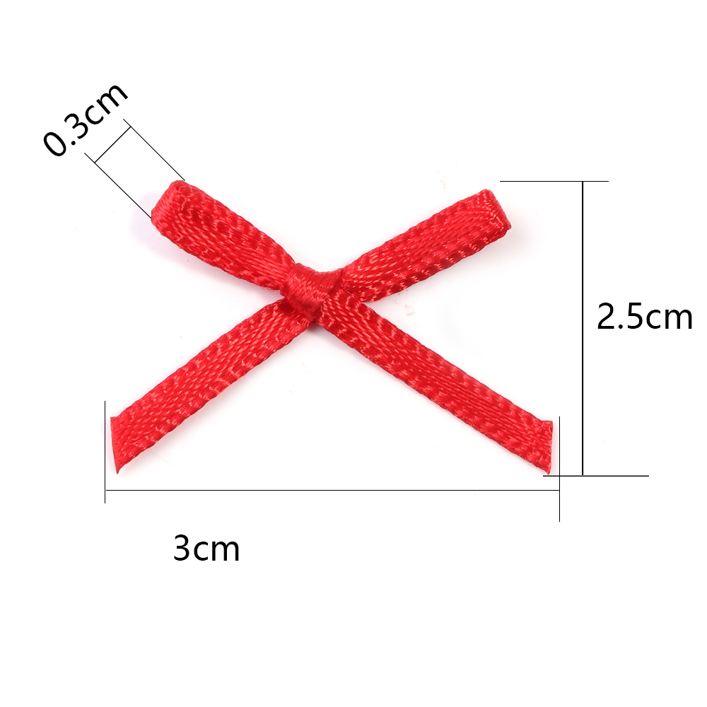 50Pcs 2.5x3cm Ribbons Mini Sat - Christmas Craft Embellishment review and price