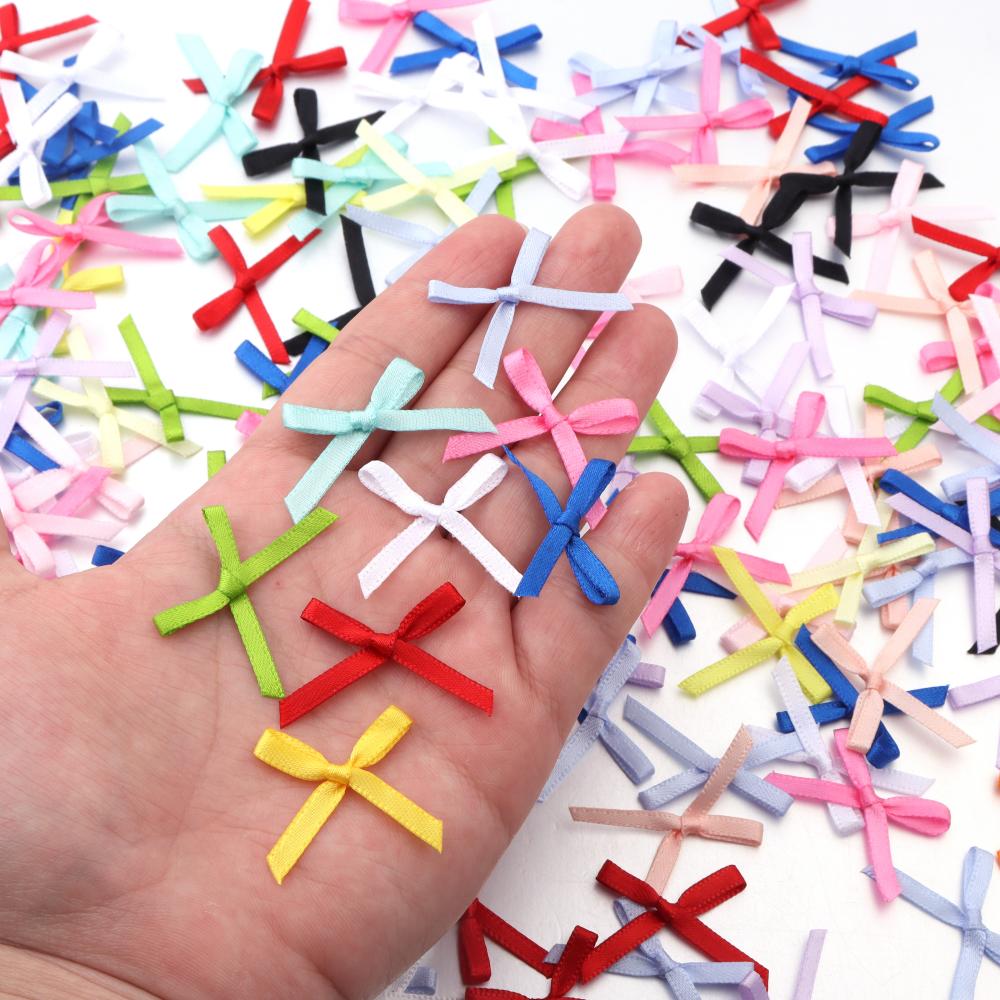 50Pcs 2.5x3cm Ribbons Mini Sat - Christmas Craft Embellishment review and price