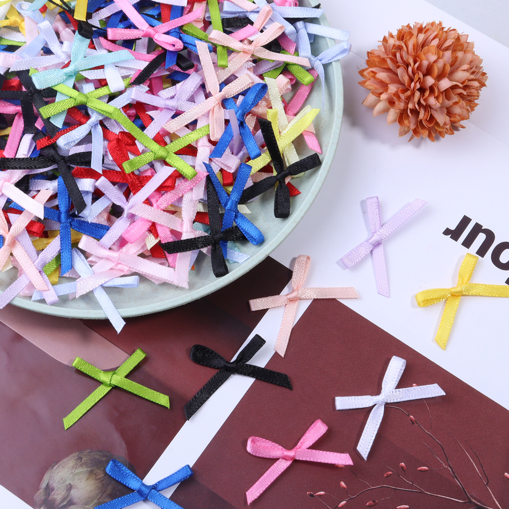 50Pcs 2.5x3cm Ribbons Mini Sat - Christmas Craft Embellishment review and price
