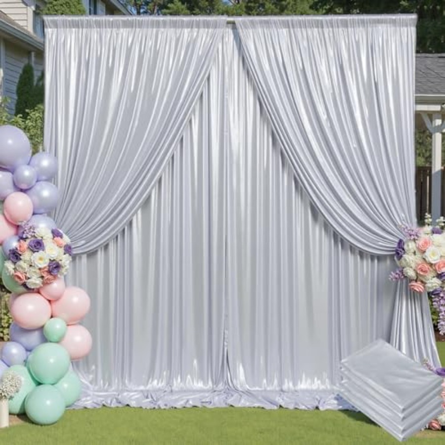 Parties and weddings: silver s - Sequin Fabric Panel review and price