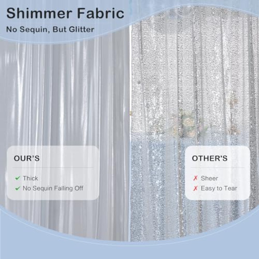 Parties and weddings: silver s - Sequin Fabric Panel review and price