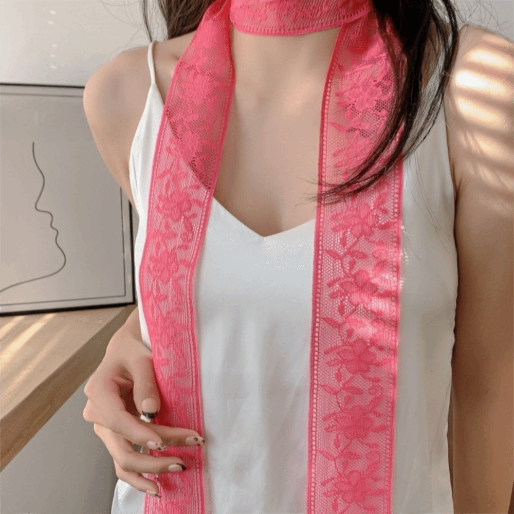 Stylish Floral Lace Printed Sc - Lace Ribbon Trim review and price