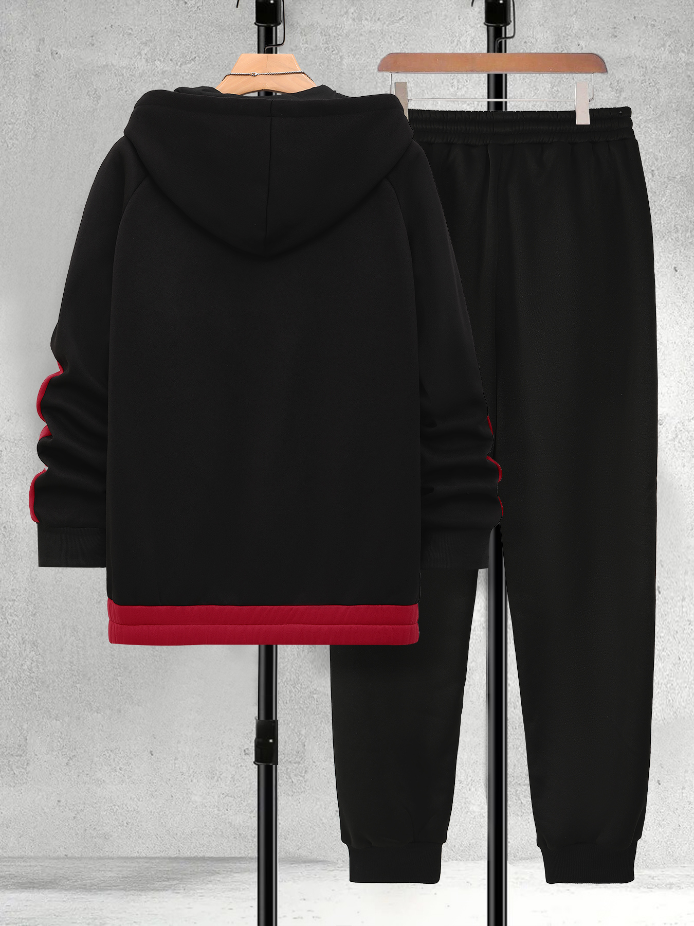 Men's Plus Size Black & Red Co - Embellish Knit review and price