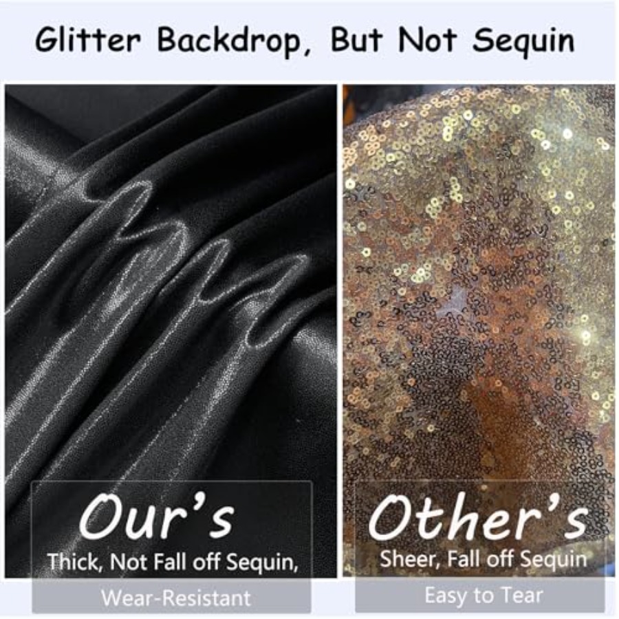 Party backdrop curtain: wrinkl - Sequin Fabric Panel review and price