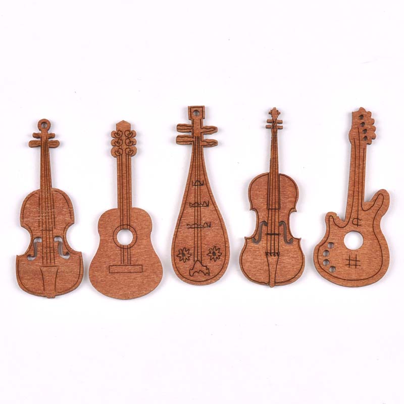 20Pcs/set Wood Handicraft guit - Embellishments For Scrapbooking review and price