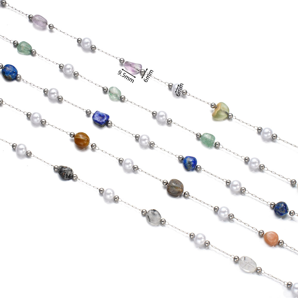1Meter/Lot Stainless Steel Irr - Pearl Trim Chain review and price