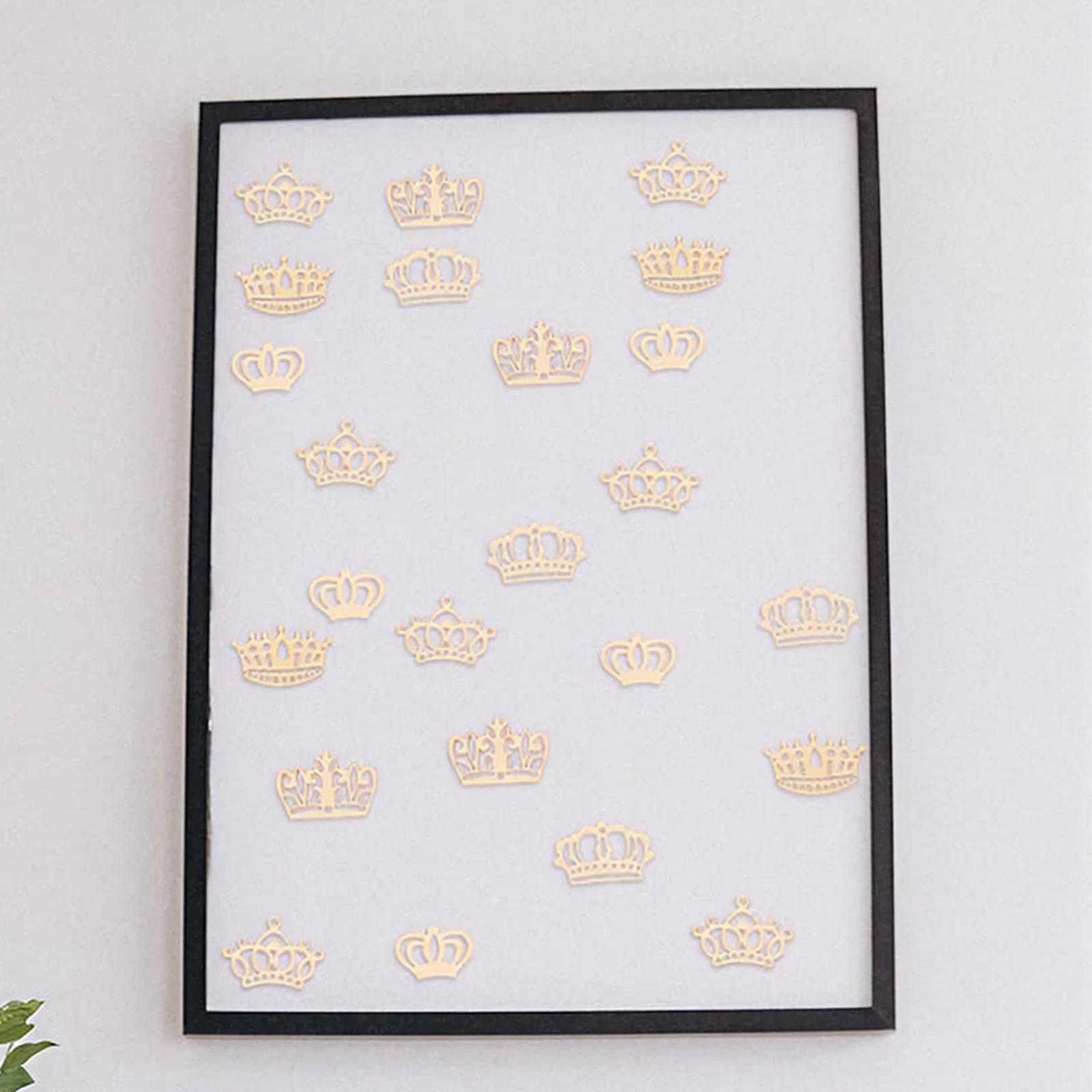 50pcs Crown Wooden Pieces Baby - Craft Embellishments review and price
