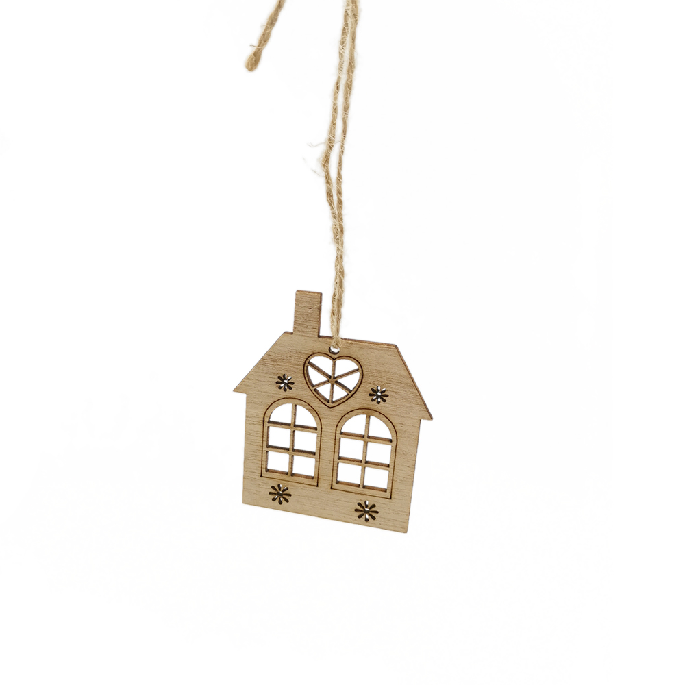 10pcs Wooden Hollow House Cuto - Christmas Craft Embellishment review and price