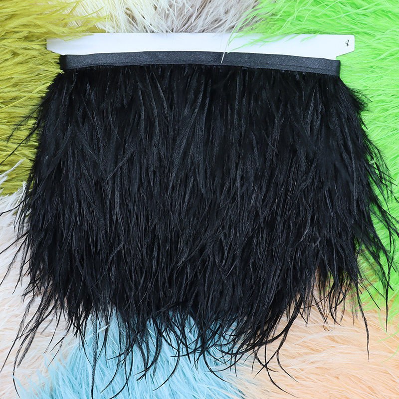 1M 8-10cm Black Ostrich Feathe - Feather Trim Marabou review and price