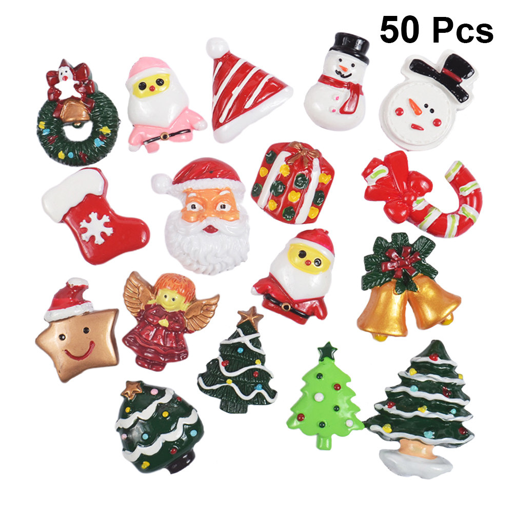 50pcs DIY Resin Accessories Ch - Christmas Craft Embellishment review and price