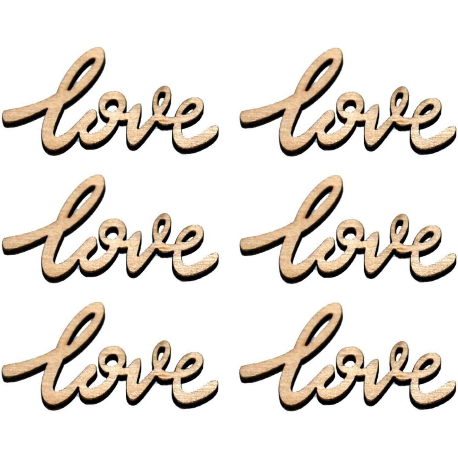 18/36 Pcs Little Love Wood Cra - Christmas Craft Embellishment review and price