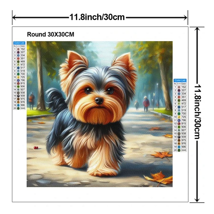 Yorkshire Terrier Dog 5D DIY D - Embroidery Embellishments review and price