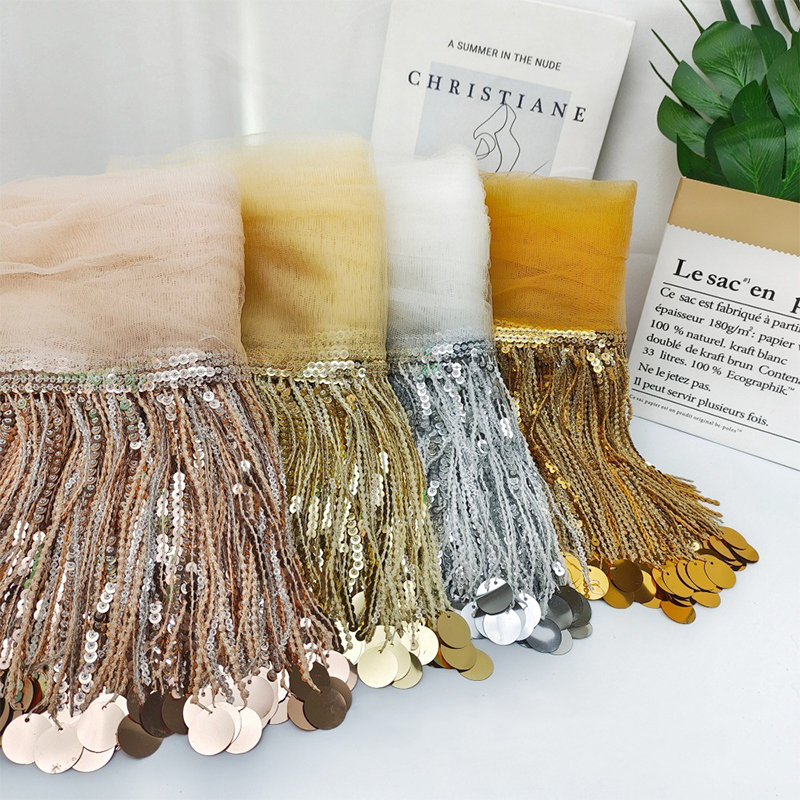 10 Yards Sequins Tassel Lace T - Fringe Ribbon Sewing review and price