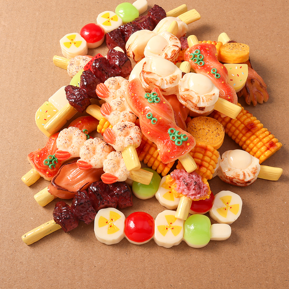 4pcs Simulation Foood Barbecue - Embellishments For Scrapbooking review and price
