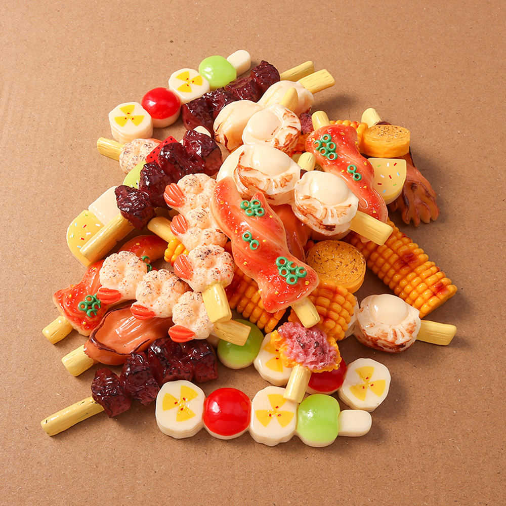 4pcs Simulation Foood Barbecue - Embellishments For Scrapbooking review and price