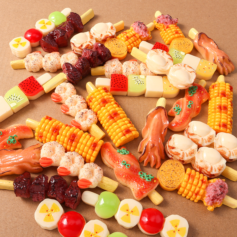 4pcs Simulation Foood Barbecue - Embellishments For Scrapbooking review and price