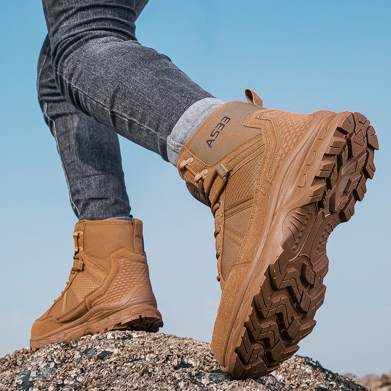 Men's Military Tactical Boots  - Guipure Lace Panel review and price