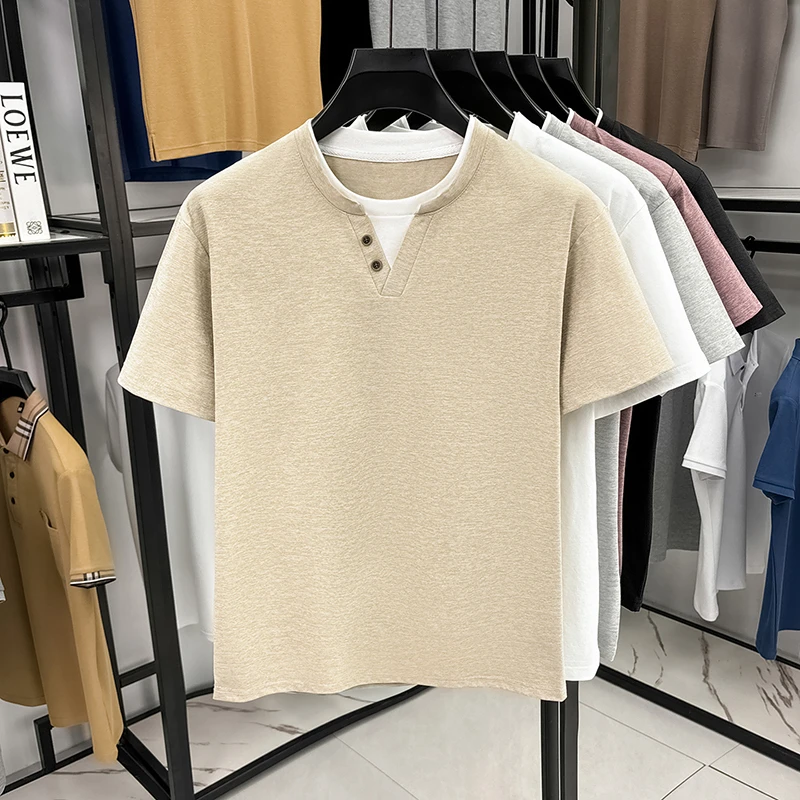Men's Minimalist Henley Neck T - Embellish Knit review and price