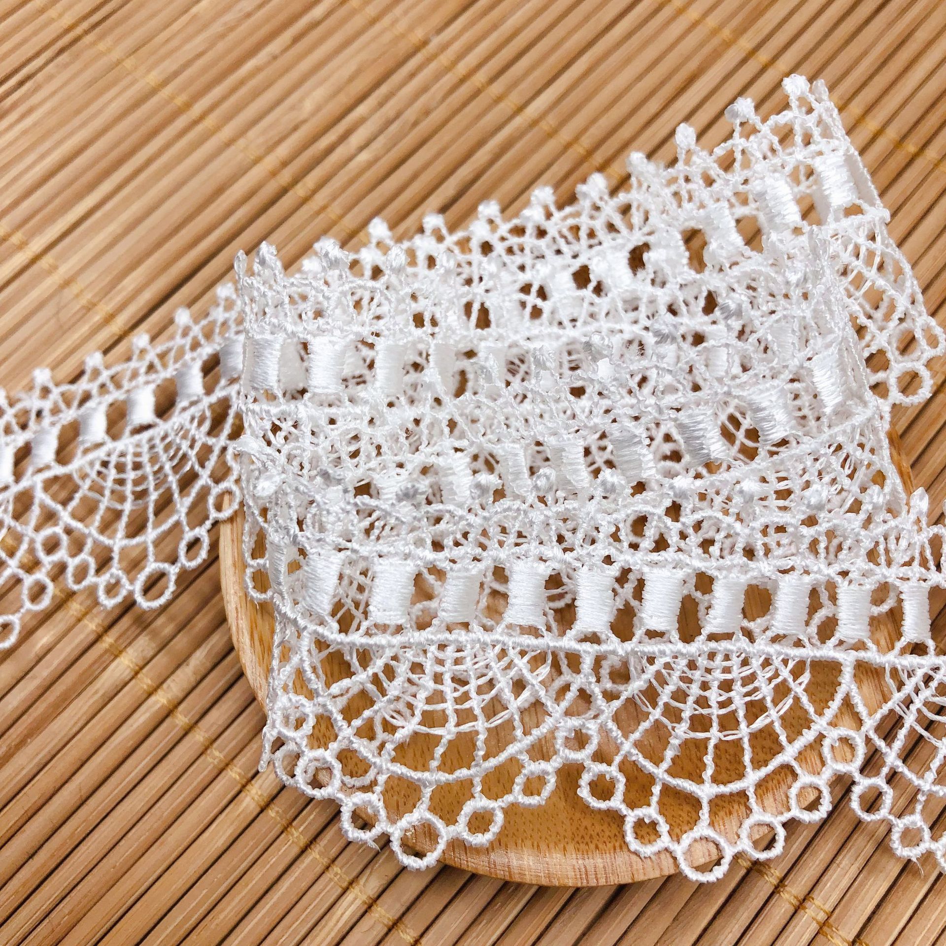 Hollow Embroidery Clavicle Cha - Lace Ribbon Trim review and price