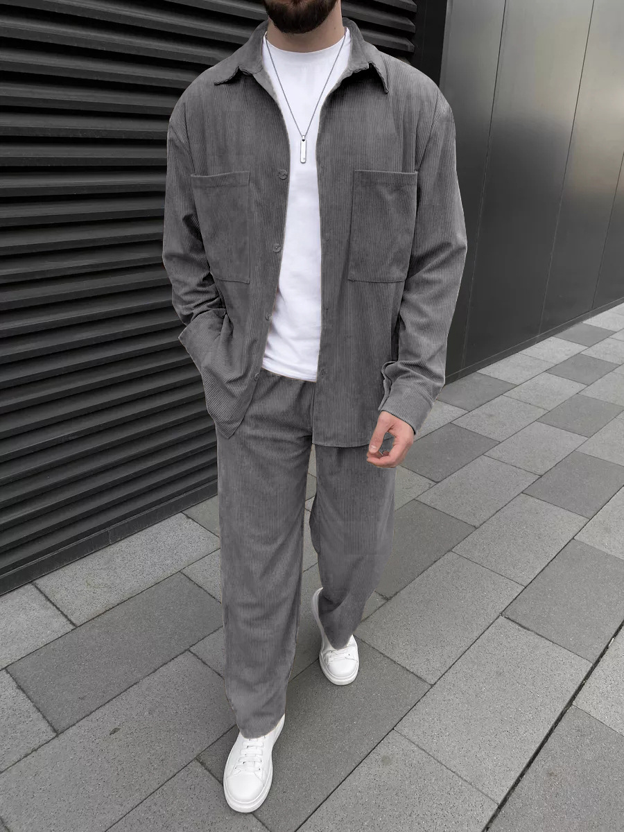 Men's corduroy two-piece outfi - Embellish Knit review and price