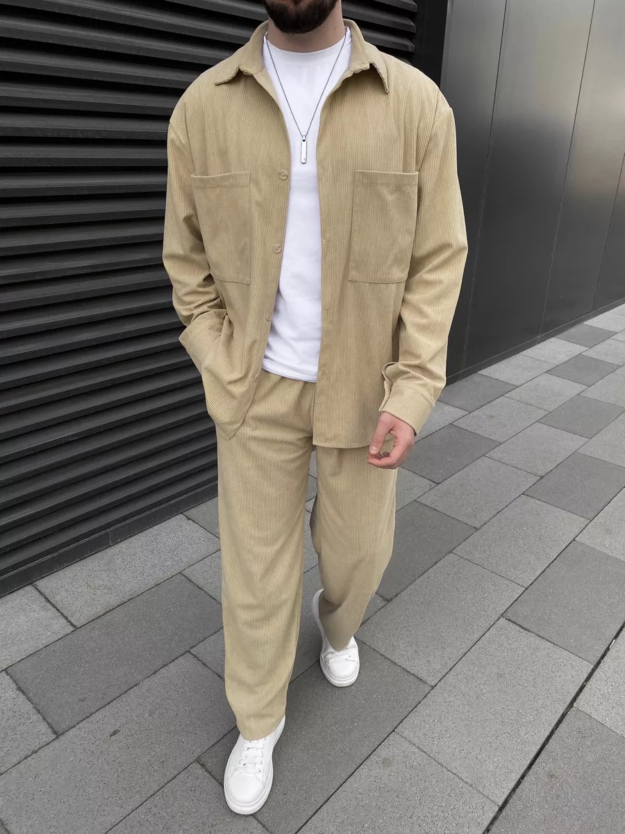 Men's corduroy two-piece outfi - Embellish Knit review and price