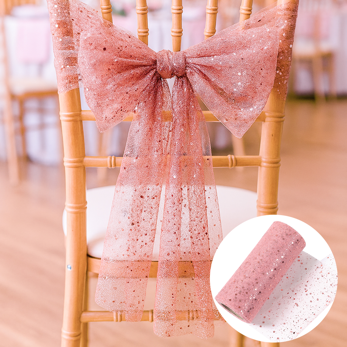 Glitter Tulle Rolls Birthday P - Organza Ribbon Spool review and price