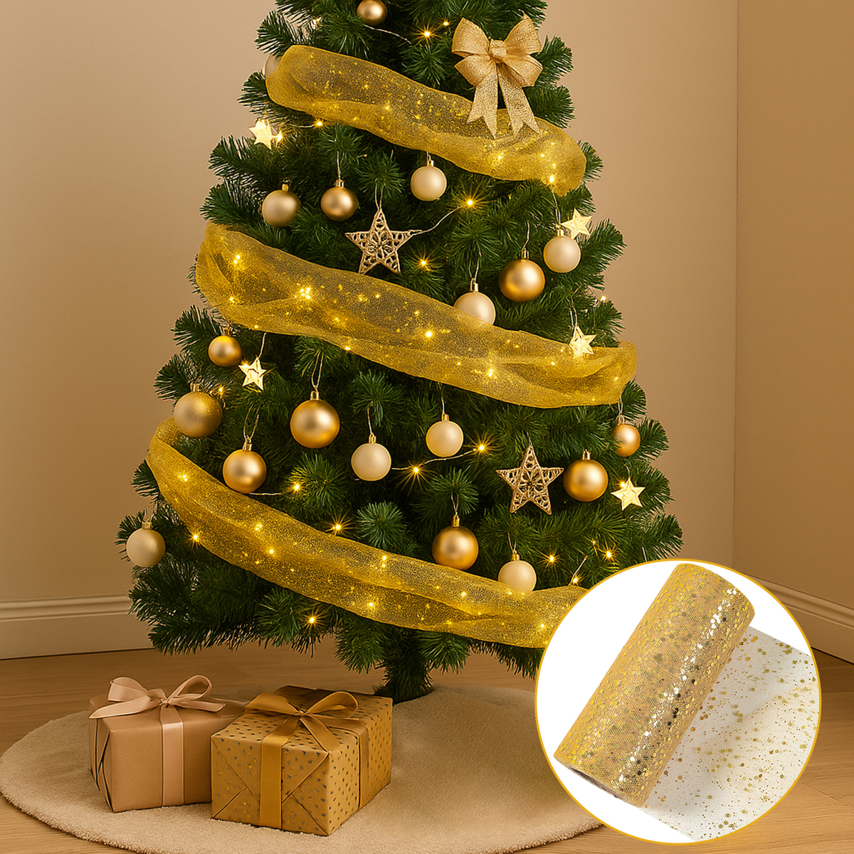 Glitter Tulle Rolls Birthday P - Organza Ribbon Spool review and price