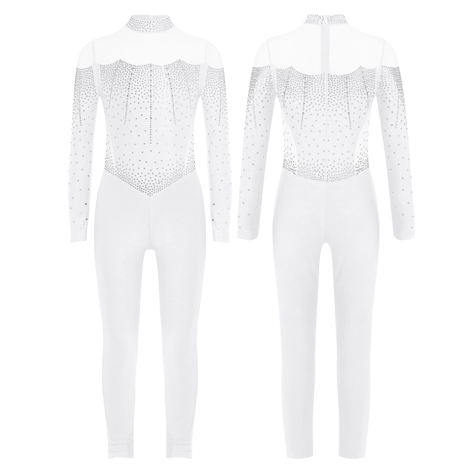 6-16Y Girls Figure Skating Dan - Rhinestone Banding Trim review and price