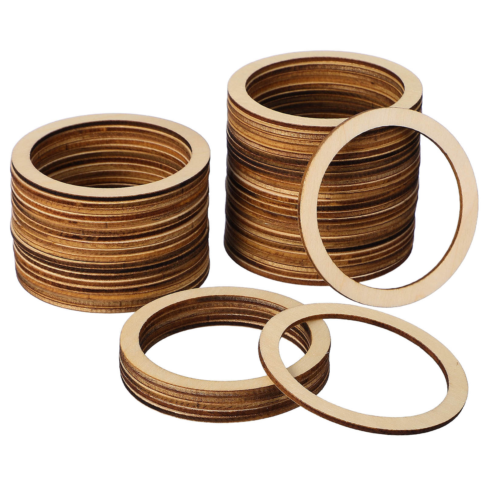 50Pcs Round Wooden Circle Embe - Christmas Craft Embellishment review and price