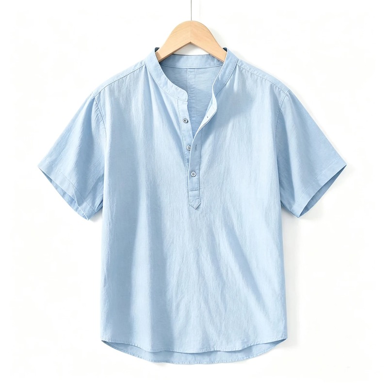 Men Cotton Linen Short-Sleeve  - Embellish Knit review and price