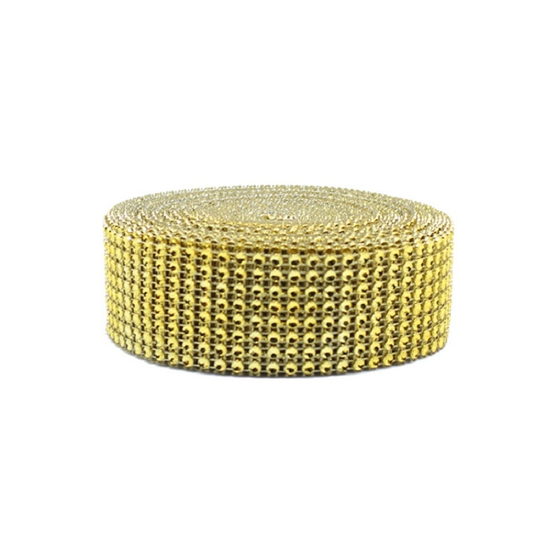2Yard 4CM Gold Silver DIY Diam - Crystal Mesh Fabric review and price