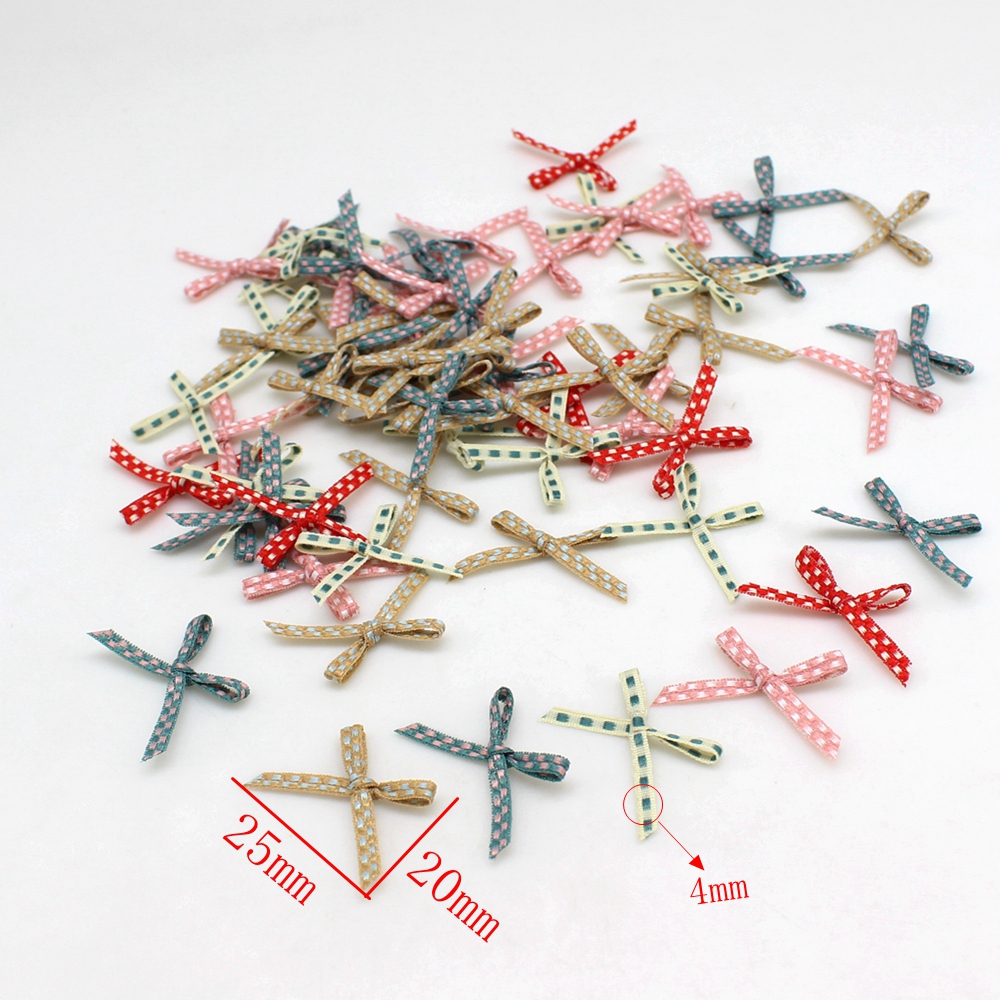 100pcs 2cm*3cm  Bowknot  Small - Embellishments For Scrapbooking review and price
