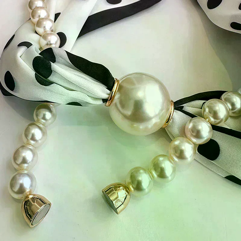 Magnetic Narrow Elegant Satins - Pearl Trim Chain review and price