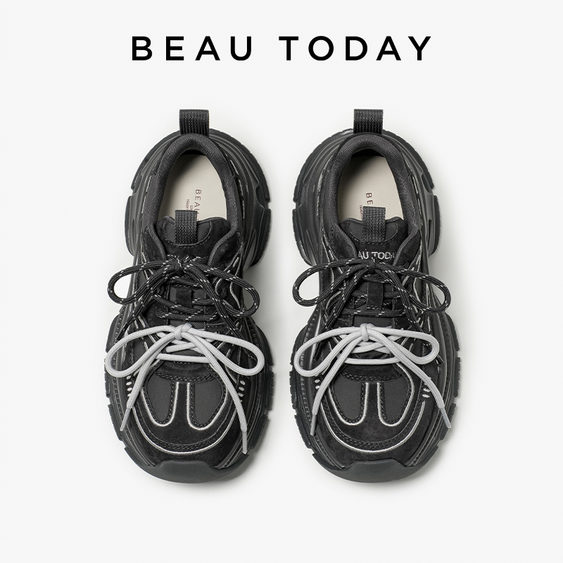 BBEAUTODAY Chunky Sneakers Wom - Guipure Lace Panel review and price
