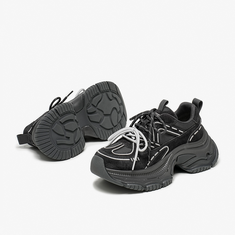 BBEAUTODAY Chunky Sneakers Wom - Guipure Lace Panel review and price