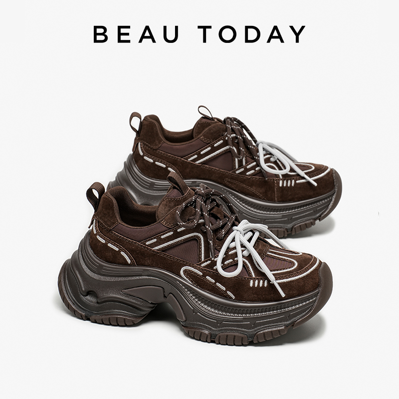 BBEAUTODAY Chunky Sneakers Wom - Guipure Lace Panel review and price