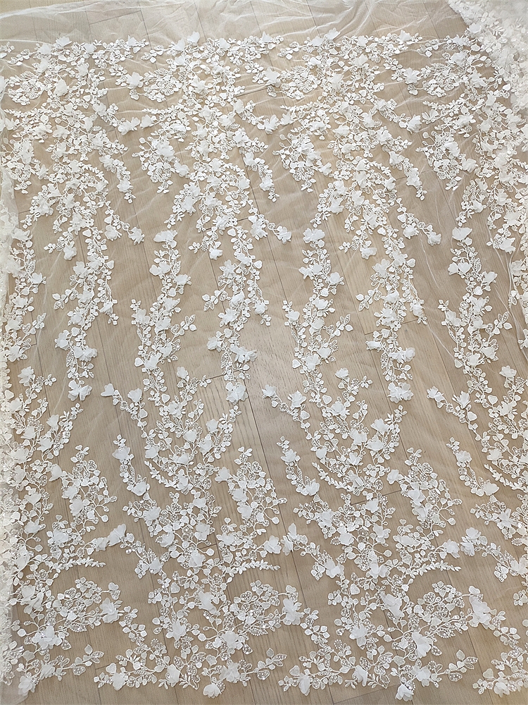Ivory 3D Floral Hand Beaded La - Craft Embellishment review and price