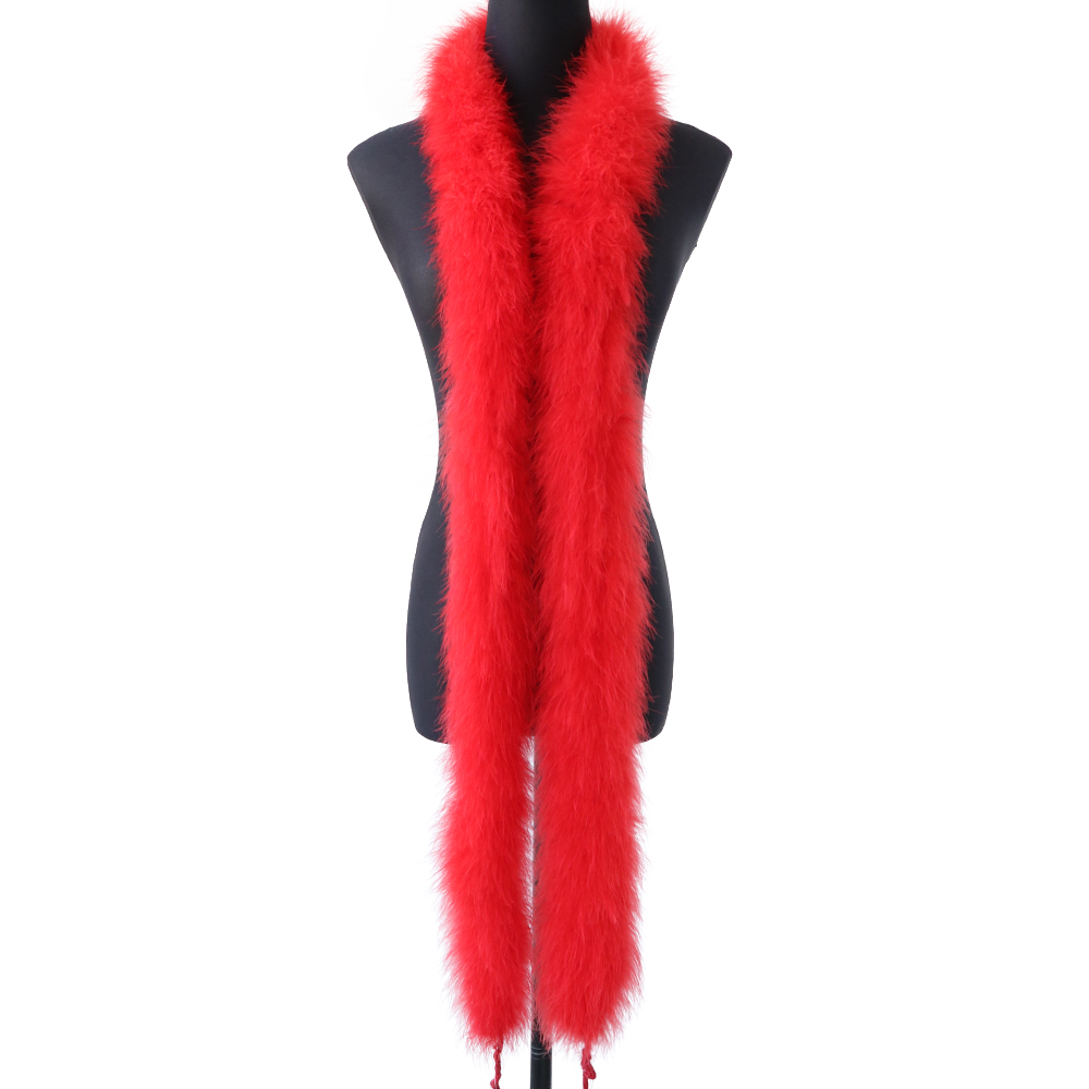 2M 50g Red Fluffy Turkey Marab - Feather Trim Marabou review and price