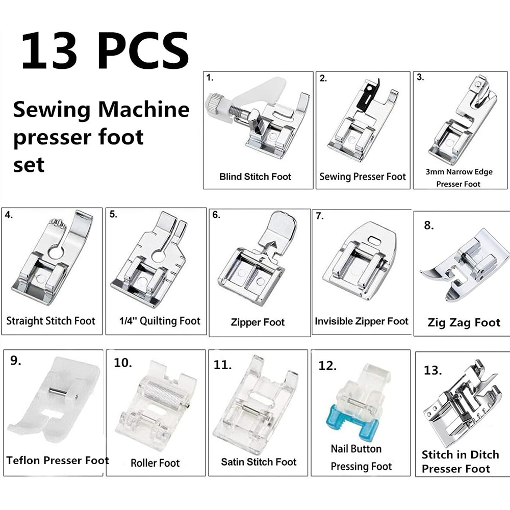 13 PCS/Box Presser Foot Set Ro - Pom Pom Maker Tool review and price