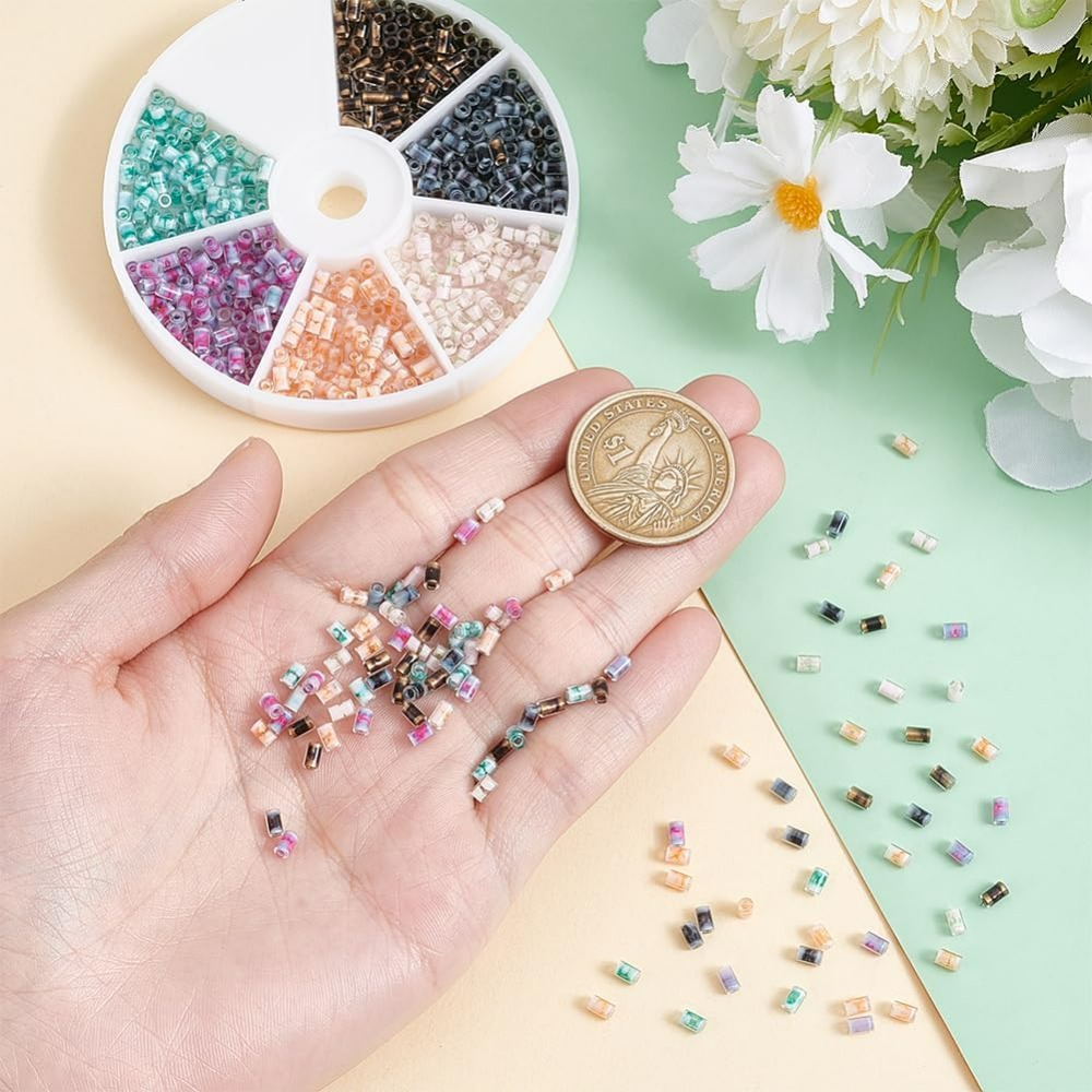 720pcs 6 Colors Tube Beads 24g - Embroidery Craft review and price