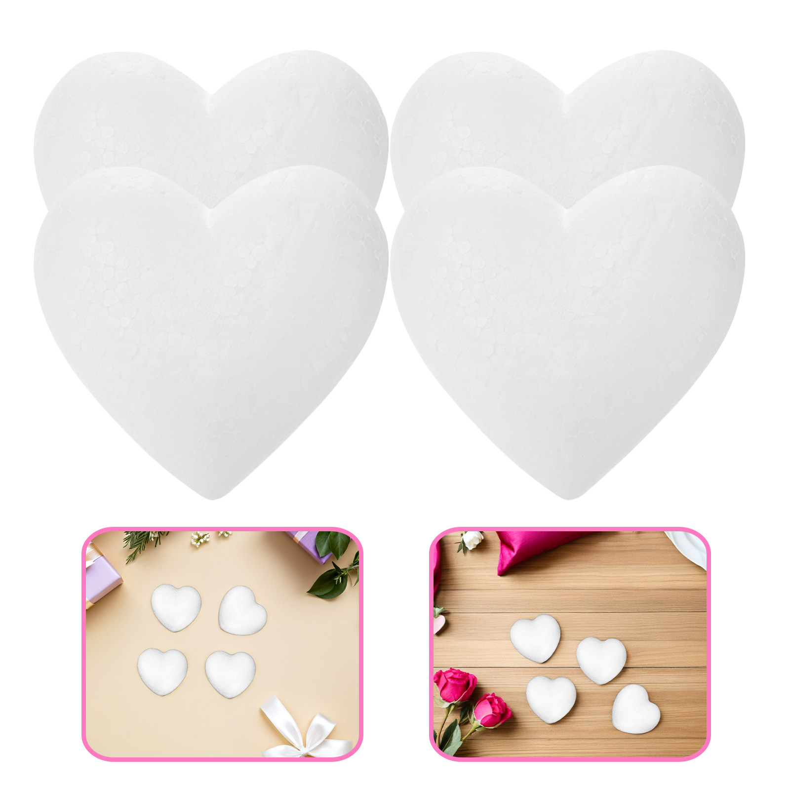 20Pcs Blank Heart Foam Balls L - Craft Embellishment review and price