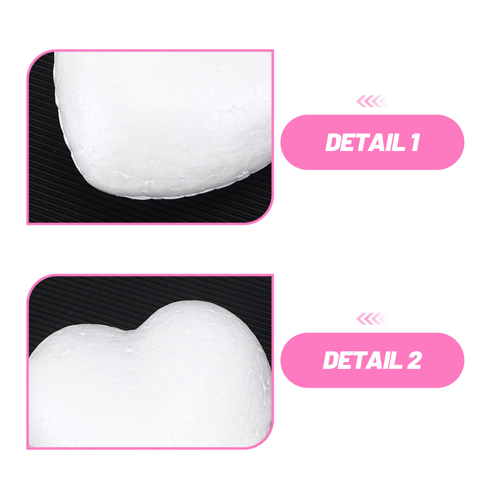 20Pcs Blank Heart Foam Balls L - Craft Embellishment review and price