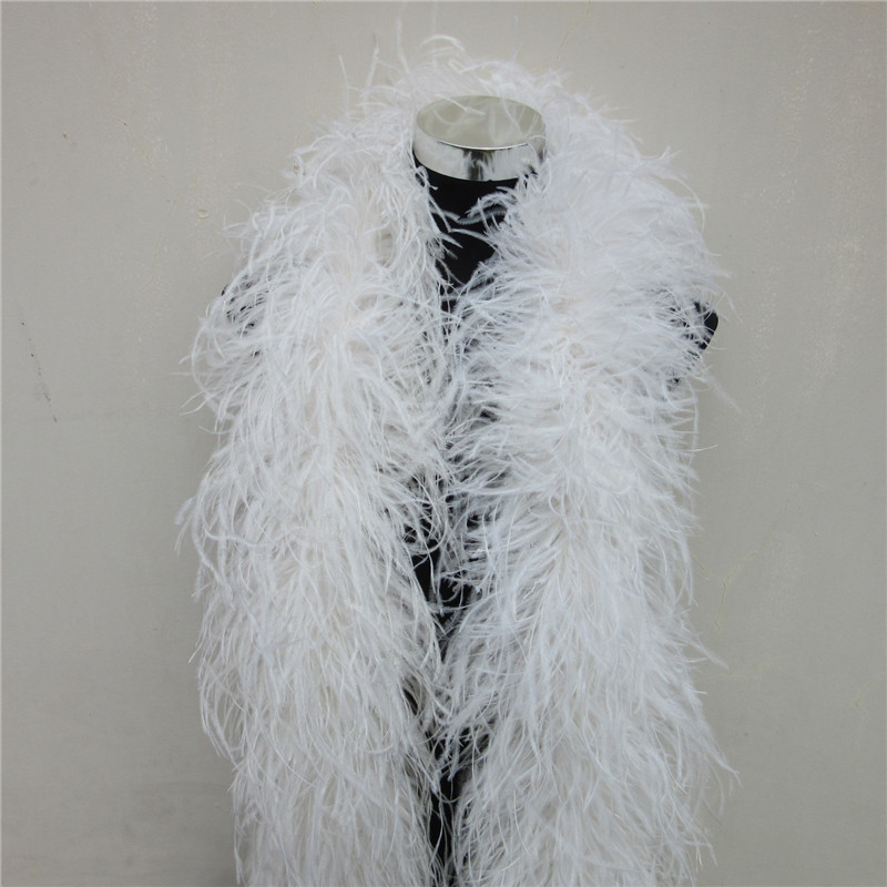 2 Meters 6 Layer White Natural - Feather Trim Marabou review and price